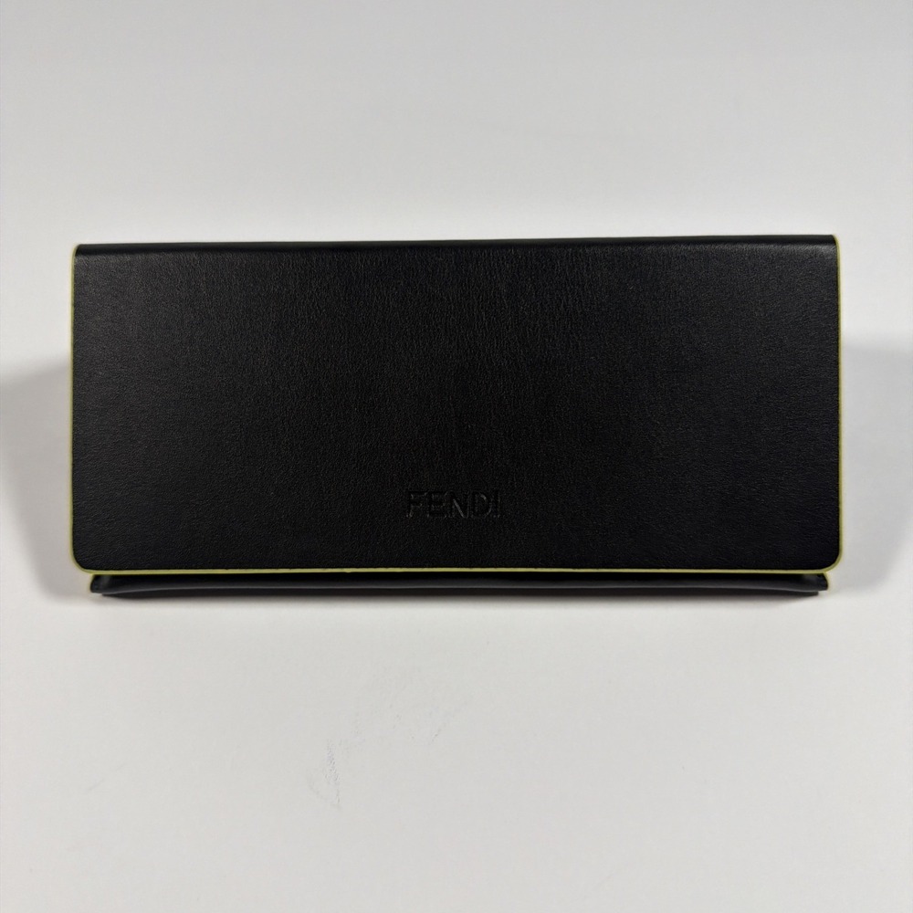Fendi Sunglasses Case Clamshell Magnetic Triangular Black - Picture 3 of 9